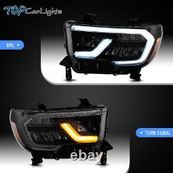 VLAND LED Headlights For 2007-2013 Toyota Tundra &2008-2020 Sequoia WithSequential