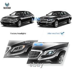 VLAND LED Headlights For 2014-2017 Mercedes Benz S-Class W222 Start-up Animation