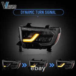 VLAND LED Headlights For Toyota 07-13 Tundra & 08-21 Sequoia Reflector Housing