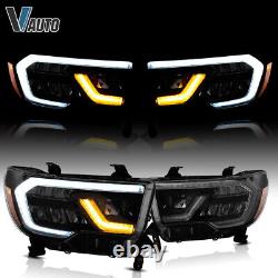 VLAND LED Headlights For Toyota 07-13 Tundra & 08-21 Sequoia Reflector Housing