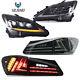 Vland Led Headlights + Smoked Tail Lights For Lexus Is250 350 Isf 2006-2013 2012