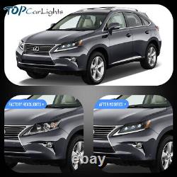 VLAND LED Projector Headlights For 2013-2015 Lexus RX with Start-up Animation