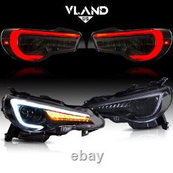 Vland Led Headlights+Tail Lights For 2012-2020 Toyota GT86 Subaru BRZ Scion FR-S