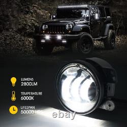 2007-2018 Pour Jeep Wrangler JK JKU Combo Phare Led Halo Feu Arrière Brouillard Clignotant