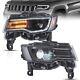 2 Phares Led Vland Pour Jeep Grand Cherokee 2014-2022 Avec Animation Drl Bleue