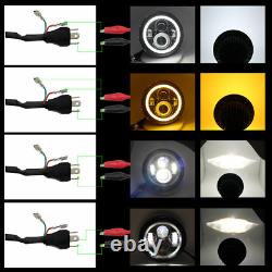 7 Phares à LED Halo, lampes antibrouillard et feux de virage combinés pour Jeep Wrangler JK JKU Feux arrière