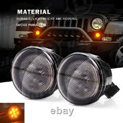 7 phares à LED Halo brouillard tour fender lampe feux arrière pour Jeep Wrangler JK JKU