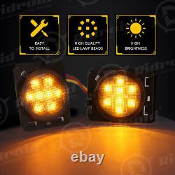 7 phares à LED Halo brouillard tour fender lampe feux arrière pour Jeep Wrangler JK JKU