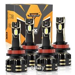 AUXBEAM GX Ampoules de phares LED Haute/Basse intensité/Feux de brouillard H11 9005 9006 9145 H7