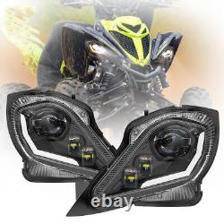 Assemblage de phares à LED pour Yamaha Raptor 250 350 700 YFZ 450 450R 450X 2006-22