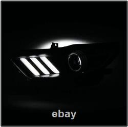 Ensemble de phares LED DRL HID/Xénon gauche et droit pour Ford Mustang 2015 2016 2017