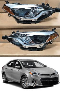 Ensemble de phares à LED pour Toyota Corolla 2014 2015 2016 Gauche Droite 2 pièces Paire Set