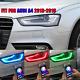 Ensemble Pour Audi A4 2013-2016 - Carte Multicolore Led Drl Rgb Pour Phares Avec Application Et Télécommande Bt