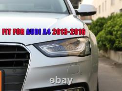 Ensemble pour Audi A4 2013-2016 - Carte multicolore LED DRL RGB pour phares avec application et télécommande BT