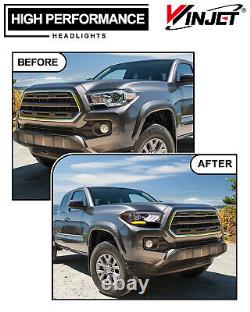 Feux arrière à LED + phares à LED pour Toyota Tacoma 2016-2023, paire gauche + droite