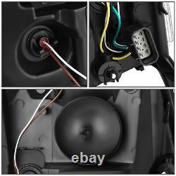 Feux de jour à LED Switchback pour phares de projecteur Cadillac Escalade ESV EXT 07-14 noir/clair