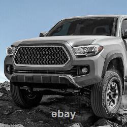 Feux de jour à LED pour Toyota Tacoma 16-23 avec projecteurs d'angle ambre et contour chromé