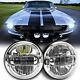 Nouveaux Phares Ronds à Led Chrome Pair 7 Avec Drl Halo Pour Ford Mustang 1965-1973