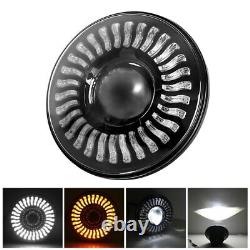 Paire de phares LED Halo 7'' avec feux de jour pour Jeep Wrangler JK TJ LJ Kit combo