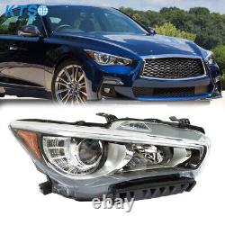 Phare LED droit de phare pour passager pour Infiniti Q50 2014-2017 sans AFS