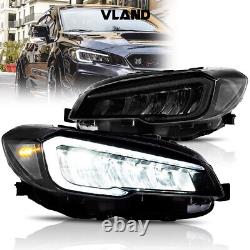 Phares Full LED VLAND pour Subaru WRX/WRX STI 2015-2021 avec animation de démarrage