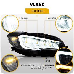 Phares Full LED VLAND pour Subaru WRX/WRX STI 2015-2021 avec animation de démarrage