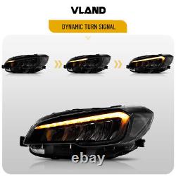 Phares Full LED VLAND pour Subaru WRX/WRX STI 2015-2021 avec animation de démarrage