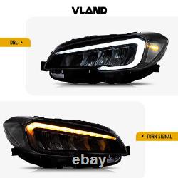 Phares Full LED VLAND pour Subaru WRX/WRX STI 2015-2021 avec animation de démarrage