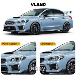 Phares Full LED VLAND pour Subaru WRX/WRX STI 2015-2021 avec animation de démarrage