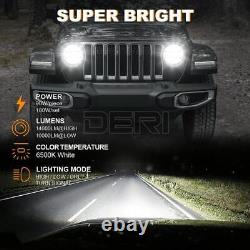 Phares LED 9 pouces 2X DRL pour Jeep Wrangler JL Gladiator 2018 2019 2020 2021