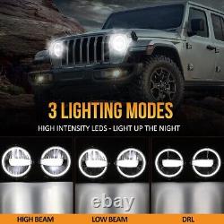 Phares LED 9 pouces avec feux de jour pour Jeep Wrangler JL Gladiator 2018 2019 2020 2021