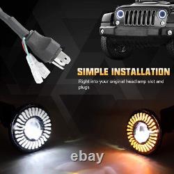 Phares LED 9 pouces avec feux de jour pour Jeep Wrangler JL Gladiator 2018 2019 2020 2021