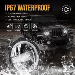 Phares LED 9 pouces avec feux de jour pour Jeep Wrangler JL Gladiator 2018 2019 2020 2021