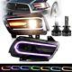 Phares Led Rgb Vland Pour Dodge Charger 2011-2014 Rgb Drl Plug-and-play