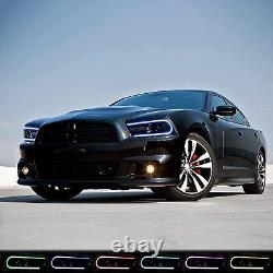 Phares LED RGB VLAND pour Dodge Charger 2011-2014 RGB DRL Plug-and-play