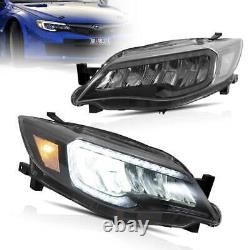 Phares LED VLAND pour Subaru Impreza 2008-2011 WRX 2008-2014 Paire de feux avant