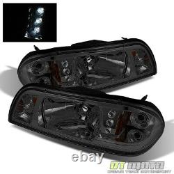 Phares LED fumés pour Ford Mustang 1987-1993 + clignotants latéraux 87-93