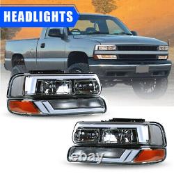 Phares LED pour Chevrolet Silverado 1500HD / 2500HD / 3500 de 2001-2002 - Lampes avant LED