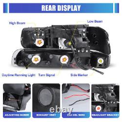 Phares LED pour Chevy Tahoe & Suburban 1500/2500 de 2000 à 2006 Barre de LED Lamps avant