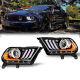 Phares Led Pour Ford Mustang 2010-2012 Projecteur Assemblage Avant Séquentiel