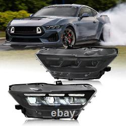 Phares LED pour Ford Mustang 2015 2016 2017 Ensemble de lampes avant LH+RH