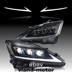 Phares VLAND LED pour Lexus IS250 IS350 ISF 2006-2013 Assemblage de phares DRL