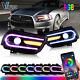 Phares Vland Rgb Led Pour Dodge Charger 2011-2014 Feux De Jour Rgb Drl Phares Avant Une Paire