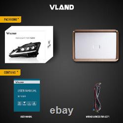 Phares à LED VLAND DRL Projecteur pour les phares avant de 2006 à 2013 Lexus IS 250 350 ISF