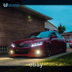 Phares à LED VLAND pour Toyota Camry 2010-2011 avec clignotants séquentiels intégrés