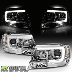 Phares à LED à tube lumineux Halo pour Jeep Grand Cherokee 1999-2004