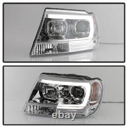 Phares à LED à tube lumineux Halo pour Jeep Grand Cherokee 1999-2004