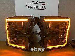 Phares à LED ambre Xb Morimoto pour Ford F150 / Raptor (15-17) en boîte ouverte (gen 2)