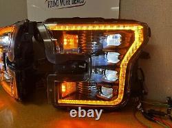 Phares à LED ambre Xb Morimoto pour Ford F150 / Raptor (15-17) en boîte ouverte (gen 2)