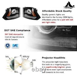 Phares à LED avec feux de jour pour Dodge Ram 1500 2500 3500 de 2009 à 2018